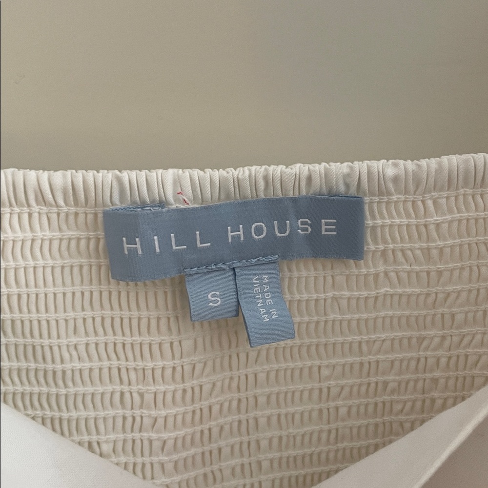 Hill House White Matilda Puff Sleeve Mini Dress small EUC - Picture 5 of 8